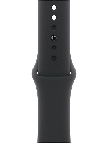 Умные часы Apple Watch Series 10 42 мм (алюминиевый корпус, черный/черный, спортивный силиконовый ремешок M/L)