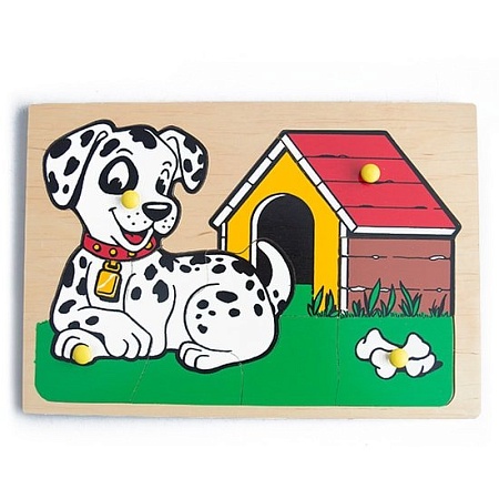 Мозаика/пазл ЛЭМ Собачка с будкой 1404