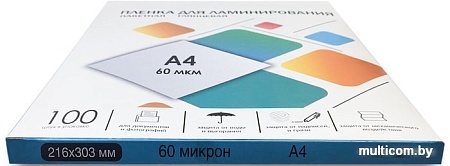 Пленка для ламинирования Гелеос A4 60 мкм LPA4-60