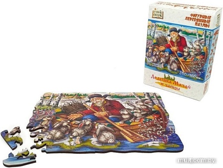 Пазл Нескучные игры Страна сказок. Дедушка Мазай и зайцы 8443