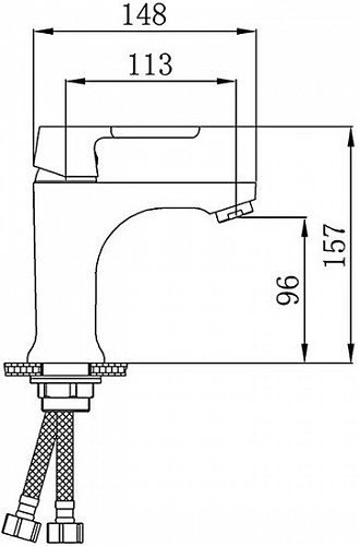 Смеситель РМС SL123W-001F (белый/хром)