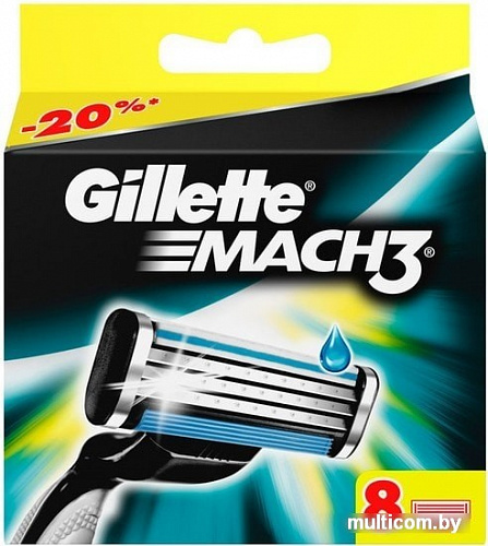 Сменное лезвие Gillette Mach3 (8 шт)