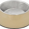 Миска Duvo Plus Feeding Bowl + Socket Glossy Uno 450 мл (бежевый)