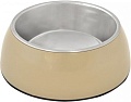 Миска Duvo Plus Feeding Bowl + Socket Glossy Uno 450 мл (бежевый)