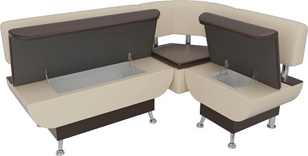 Mebelico Альфа 106947 (левый, коричневый/бежевый)