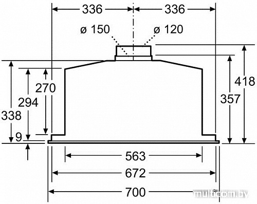 Кухонная вытяжка NEFF D57ML66N0