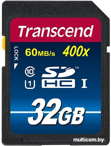 Карта памяти Transcend SDHC Class 10 UHS-I Premium 32Gb (TS32GSDU1)