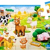 Мозаика/пазл Baby Toys First Puzzle. Кто живет в Деревне 04189