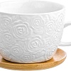 Чашка с блюдцем Elan Gallery Розы 540291