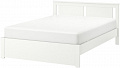 Кровать Ikea Сонгесанд 200x140 (белый, без основания) 992.412.27