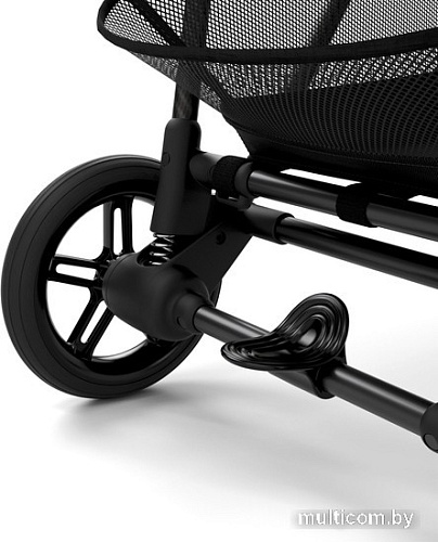 Коляска прогулочная «книга» Cybex New Melio Carbon с дождевиком (moon black)