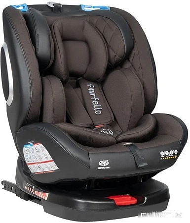 Детское автокресло Farfello Isofix YB102A(2) 2024 (шоколадный/черный)
