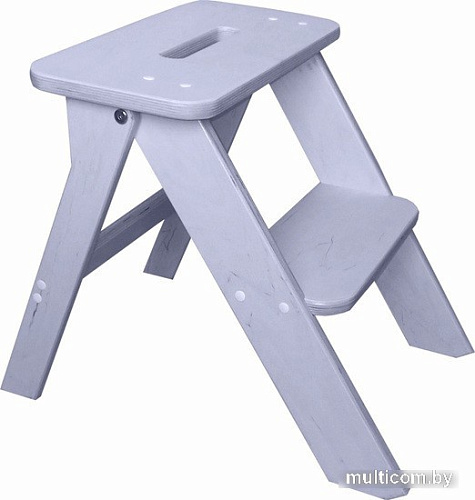Лестница-стремянка Wood Step SFK-2(L) (2 ступени, белый)