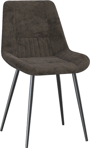 Стул Олмеко Николь (велюр Панда браун шоколад/черный)