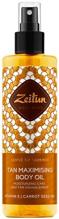 Масло для загара Zeitun Масло для загара Ритуал солнца Для усиления загара (200 мл)