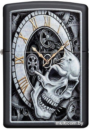 Зажигалка Zippo Skull Clock Design 29854-000003