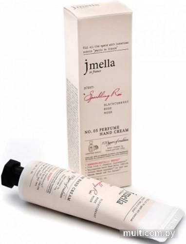 Jmella Крем для рук In France Sparkling Rose Perfume Hand Cream черная смородина, роза, мускус 50 мл