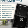 Кухонная мойка Saniteco Fama (черный)