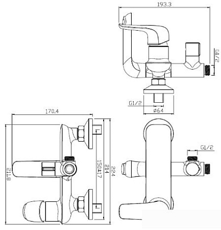Душевая система RedBlu Palace Evo 974230000