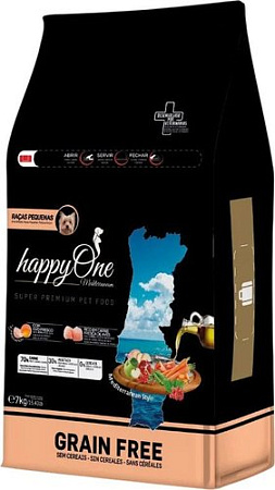 Сухой корм для собак HappyOne Mediterraneum со свежим яйцом и свежим мясом птицы 7 кг