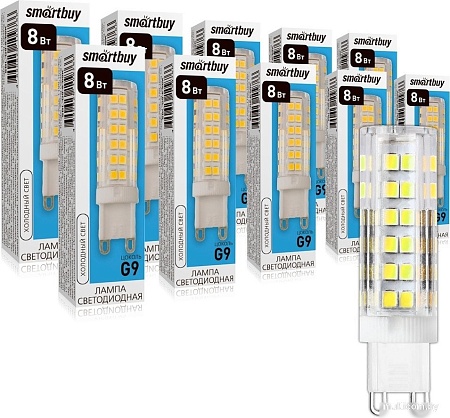 Светодиодная лампочка SmartBuy G9 8Вт 6000К SBL-G9-8-60K