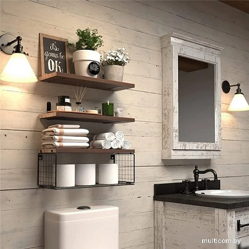 Sundays Home Полка 6412000167B (темное дерево)