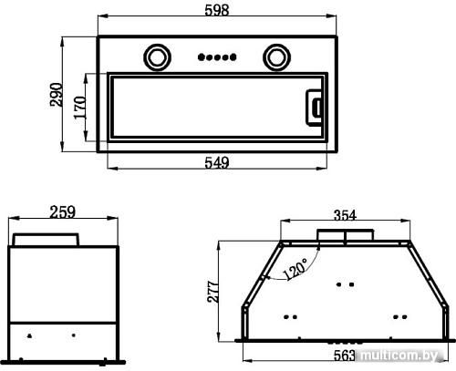 MAUNFELD Trapeze 602M (нержавеющая сталь)
