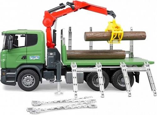 Bruder Scania R-series Timber truck with 3 trunks 03524