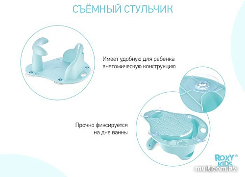 Стульчик для купания Roxy Kids BM-4091CH-W