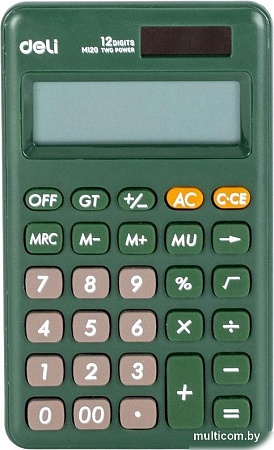 Калькулятор Deli EM120 (зеленый)
