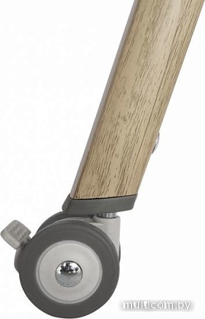 Приставная детская кроватка Tutti Bambini CoZee Luxe с колесами (oak/silver)