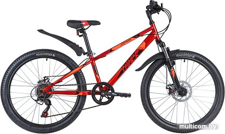 Велосипед Novatrack Extreme 6.D 24 2021 (красный)