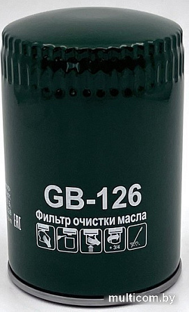 Масляный фильтр BIG Filter Spin-on GB-126