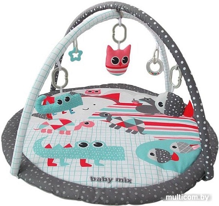 Развивающий коврик Baby Mix Крокодил и друзья 43406