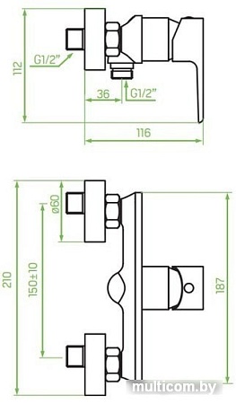 Смеситель Laveo Largo BAH 040D