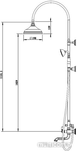 Душевая система Bravat Art F65193AR-A3-RUS