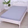 Постельное белье Luxsonia Трикотаж на резинке 180x200 1361 (клетка серый)