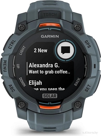 Умные часы Garmin Instinct 3 Solar 45 мм (серый)