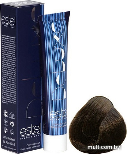Estel Professional De Luxe 4/70 шатен коричневый для седины