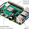 Одноплатный компьютер Raspberry Pi 4 Model B 8GB