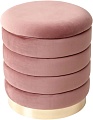 Пуфик M-City Фред 461MC04437 (велюр розовый/золото)