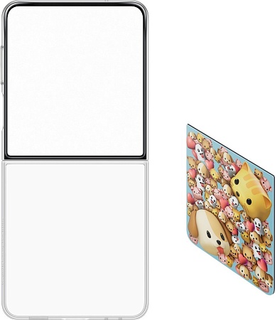 Чехол для телефона Samsung Flipsuit Case для Samsung Galaxy Z Flip7 (прозрачный)