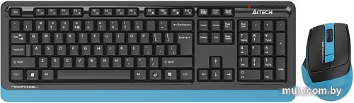 Офисный набор A4Tech Fstyler FG1035 (черный/синий )