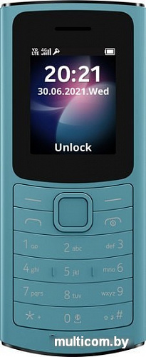 Мобильный телефон Nokia 110 4G Dual SIM (бирюзовый)