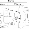 Кронштейн Maclean MC-503A B (черный)