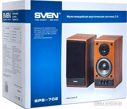Акустика SVEN SPS-702 (коричневый)
