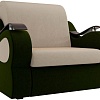 Кресло Лига диванов Меркурий 100672 60 см (бежевый/зеленый)