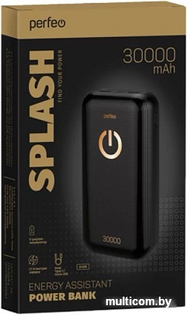 Портативное зарядное устройство Perfeo Splash 30000