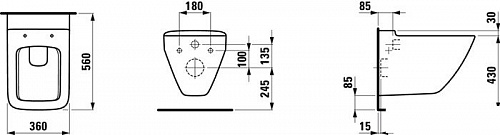 Унитаз Laufen Palace 8207060000001