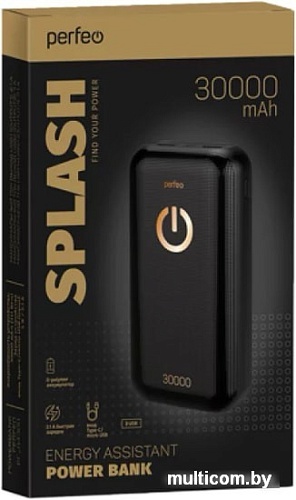 Портативное зарядное устройство Perfeo Splash 30000